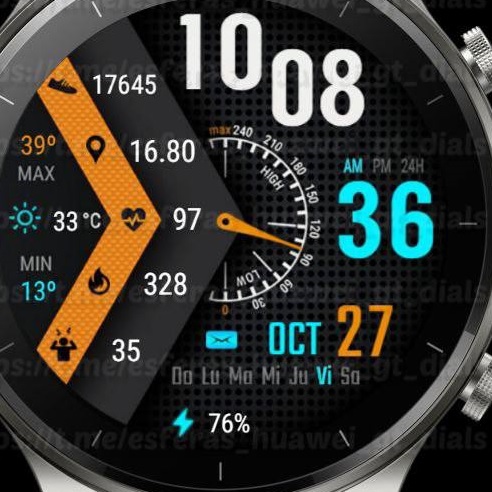 华为Huawei Watch GT/GT 2 46mm GT / GT 2 46mm手表表盘