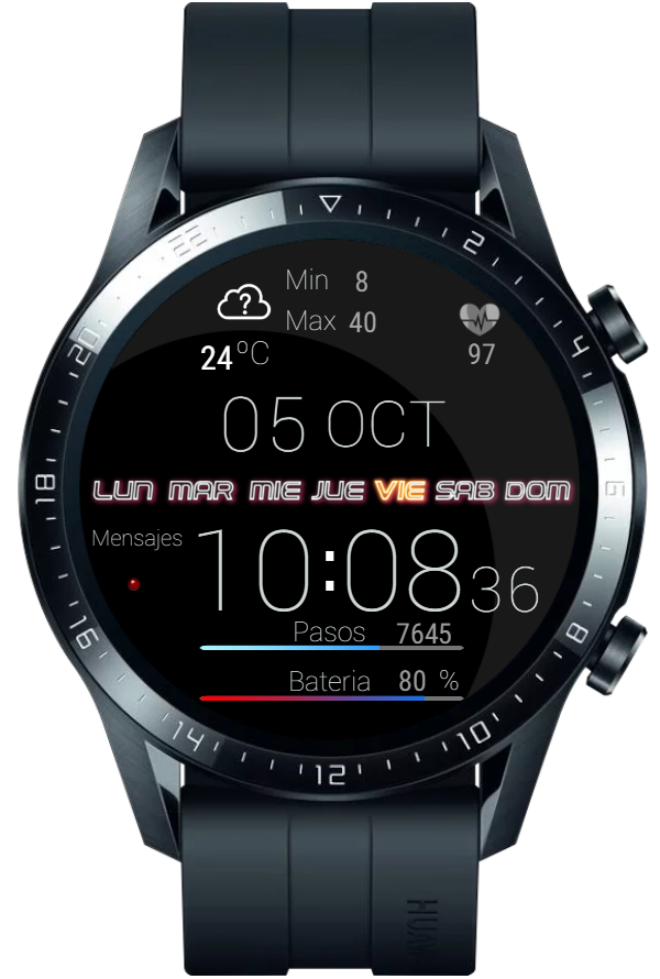 华为Huawei Watch GT/GT 2 46mm GT / GT 2 46mm手表表盘