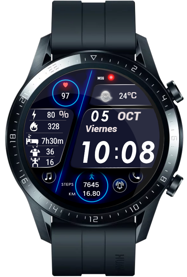 华为Huawei Watch GT/GT 2 46mm GT / GT 2 46mm手表表盘