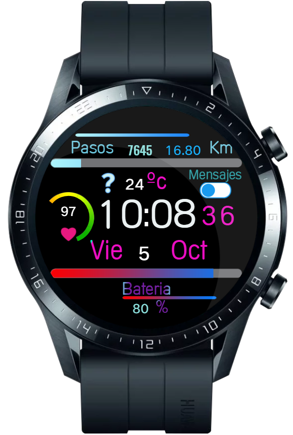 华为Huawei Watch GT/GT 2 46mm GT / GT 2 46mm手表表盘