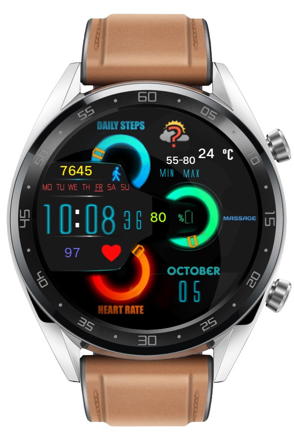 华为Huawei Watch GT/GT 2 46mm GT / GT 2 46mm手表表盘