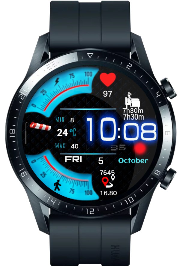 华为Huawei Watch GT/GT 2 46mm GT / GT 2 46mm手表表盘