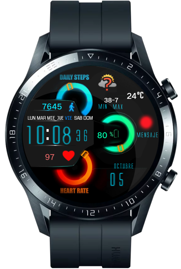 华为Huawei Watch GT/GT 2 46mm GT / GT 2 46mm手表表盘