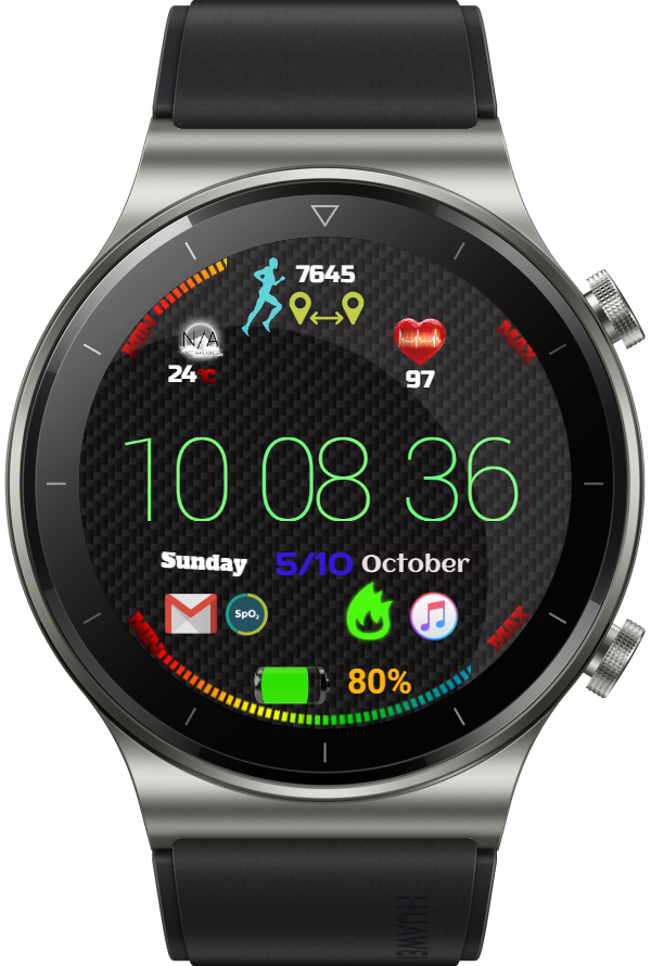 华为Huawei Watch GT/GT 2 46mm GT / GT 2 46mm手表表盘