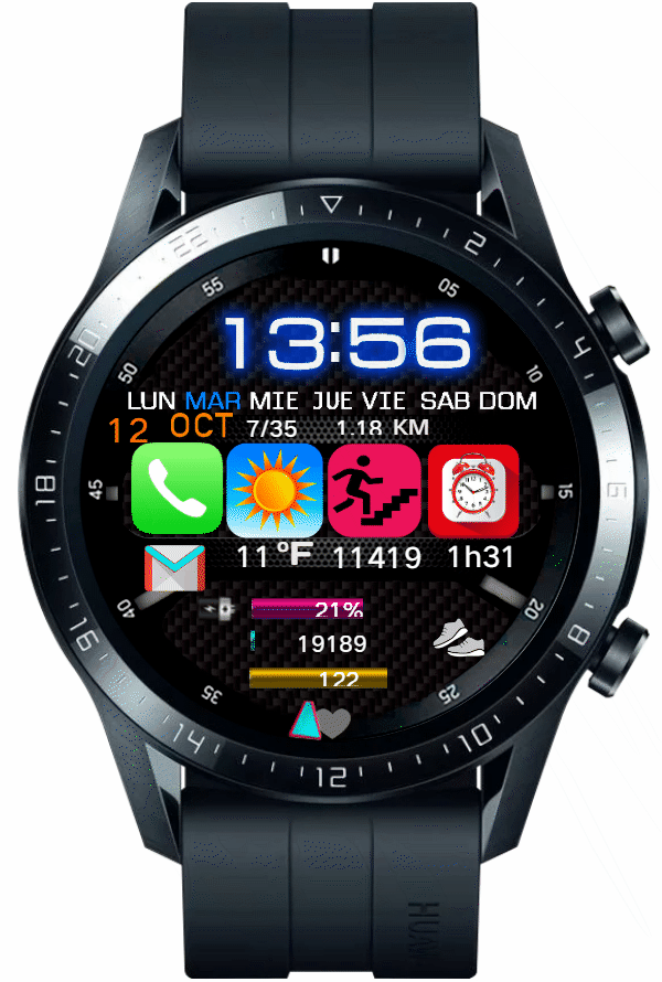 华为Huawei Watch GT/GT 2 46mm GT / GT 2 46mm手表表盘