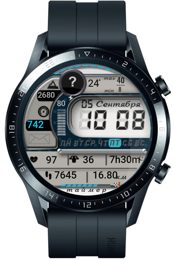 华为Huawei Watch GT/GT 2 46mm GT / GT 2 46mm手表表盘