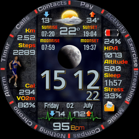 华为Huawei Watch GT/GT 2 46mm GT / GT 2 46mm手表表盘