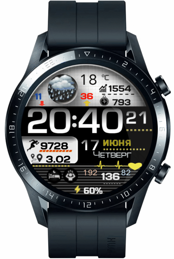 华为Huawei Watch GT/GT 2 46mm GT / GT 2 46mm手表表盘
