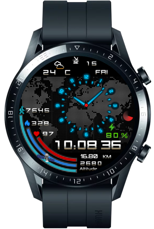 华为Huawei Watch GT/GT 2 46mm GT / GT 2 46mm手表表盘