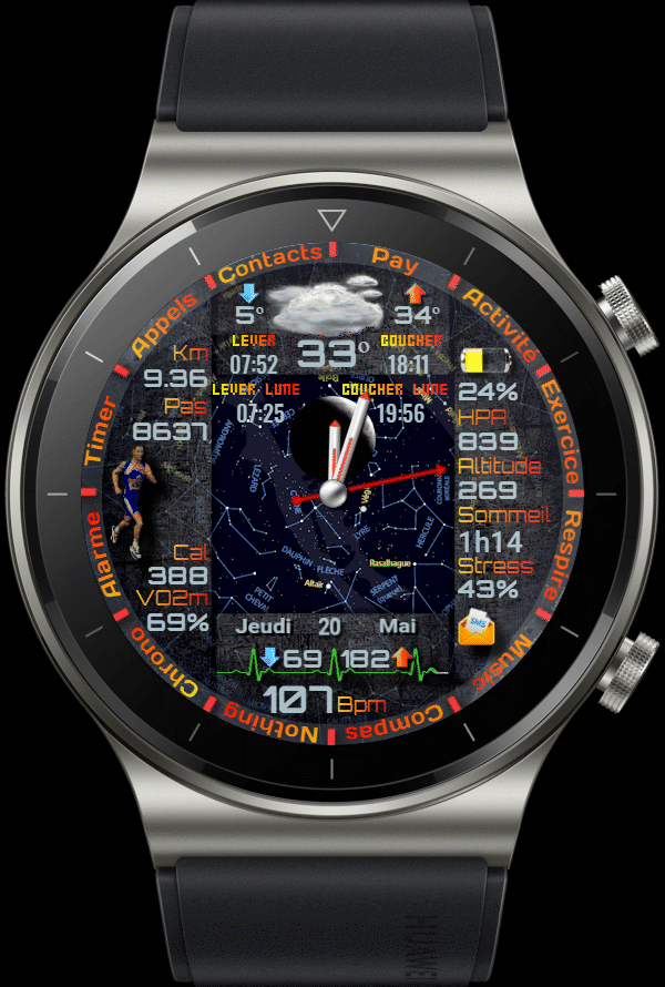 华为Huawei Watch GT/GT 2 46mm GT / GT 2 46mm手表表盘