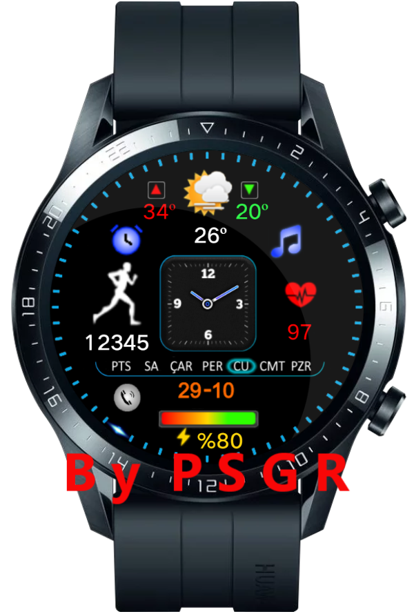 华为Huawei Watch GT/GT 2 46mm GT / GT 2 46mm手表表盘