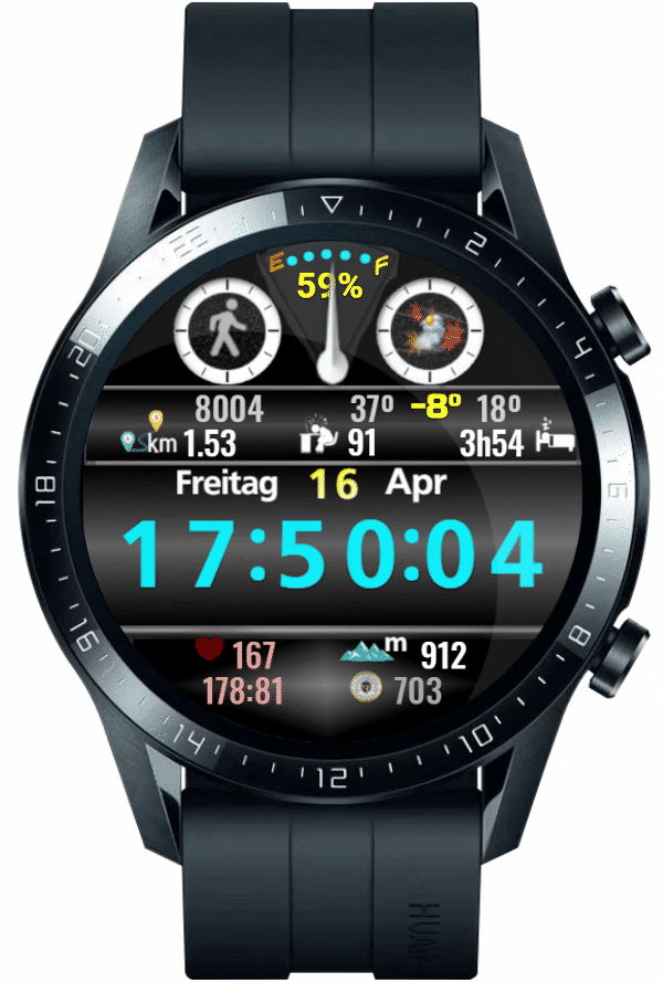 华为Huawei Watch GT/GT 2 46mm GT / GT 2 46mm手表表盘