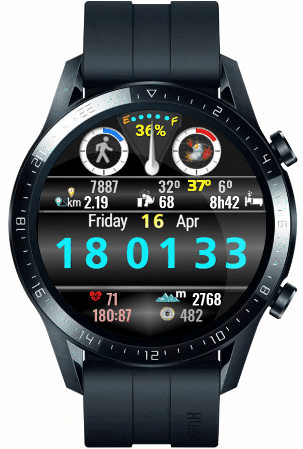 华为Huawei Watch GT/GT 2 46mm GT / GT 2 46mm手表表盘