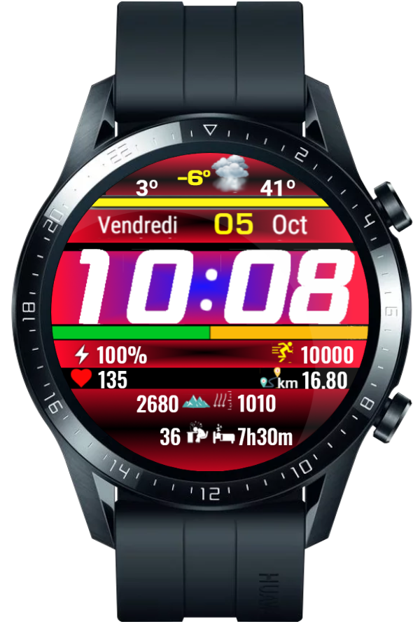 华为Huawei Watch GT/GT 2 46mm GT / GT 2 46mm手表表盘