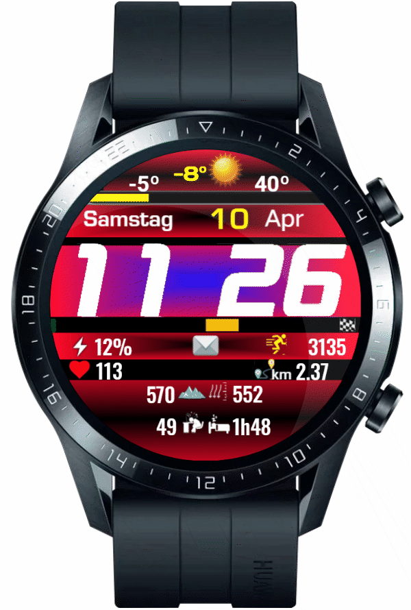 华为Huawei Watch GT/GT 2 46mm GT / GT 2 46mm手表表盘