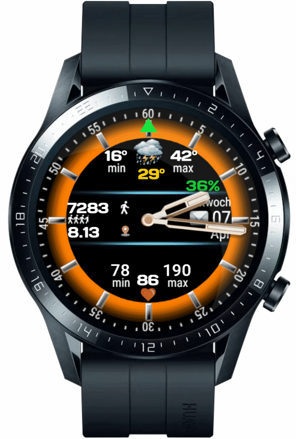 华为Huawei Watch GT/GT 2 46mm GT / GT 2 46mm手表表盘