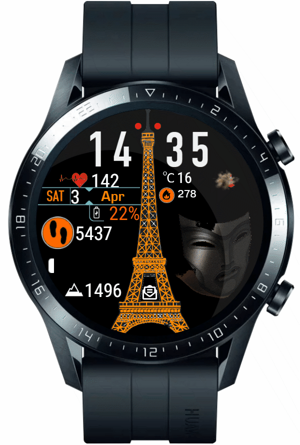 华为Huawei Watch GT/GT 2 46mm GT / GT 2 46mm手表表盘