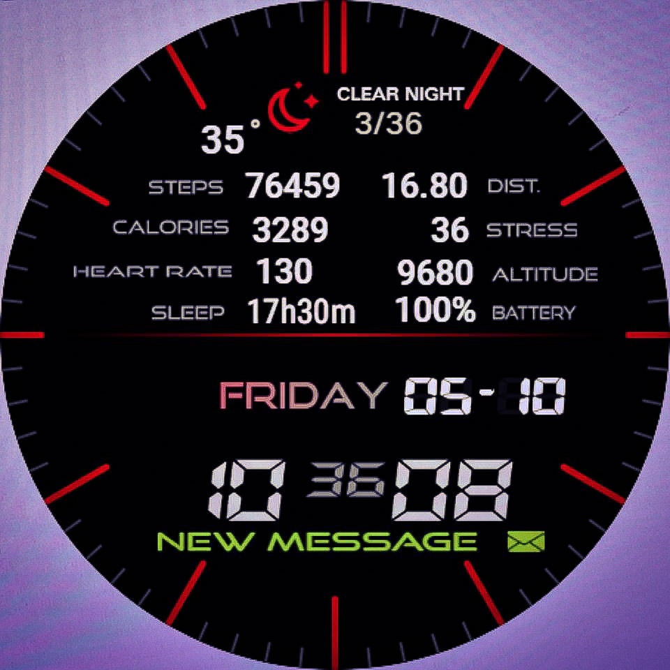 华为Huawei Watch GT/GT 2 46mm GT / GT 2 46mm手表表盘