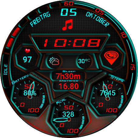 华为Huawei Watch GT/GT 2 46mm GT / GT 2 46mm手表表盘