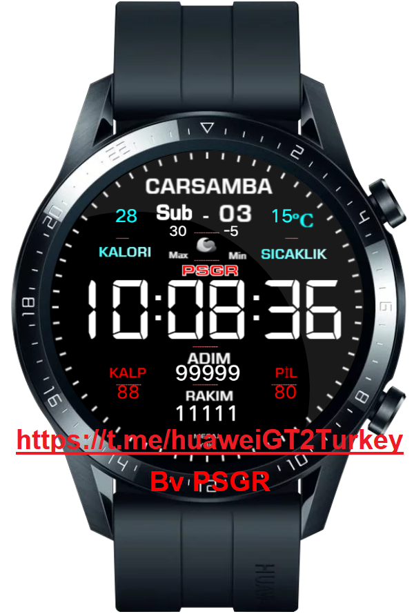 华为Huawei Watch GT/GT 2 46mm GT / GT 2 46mm手表表盘