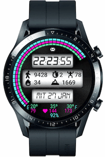 华为Huawei Watch GT/GT 2 46mm GT / GT 2 46mm手表表盘