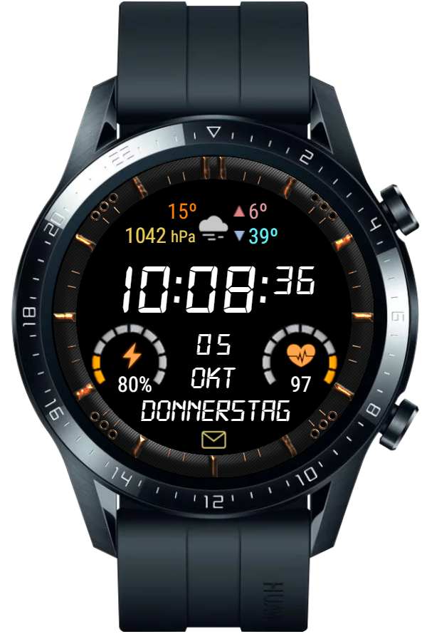华为Huawei Watch GT/GT 2 46mm GT / GT 2 46mm手表表盘