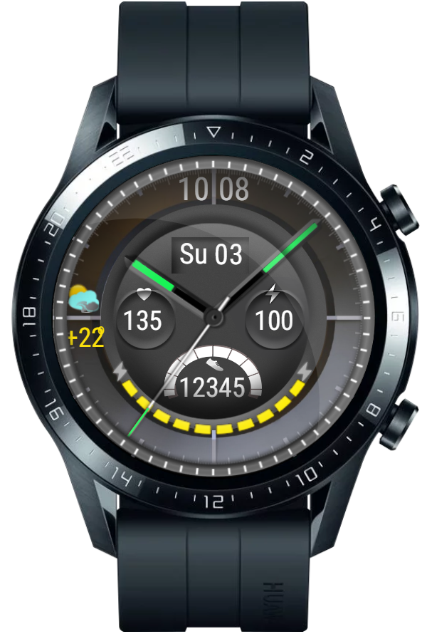 华为Huawei Watch GT/GT 2 46mm GT / GT 2 46mm手表表盘
