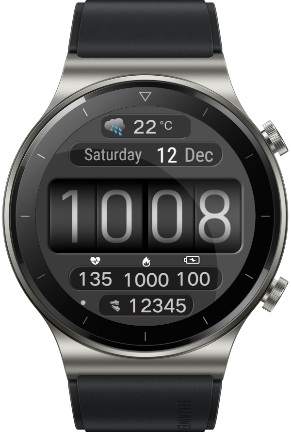 华为Huawei Watch GT/GT 2 46mm GT / GT 2 46mm手表表盘