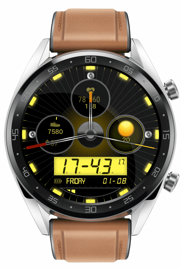 华为Huawei Watch GT/GT 2 46mm GT / GT 2 46mm手表表盘