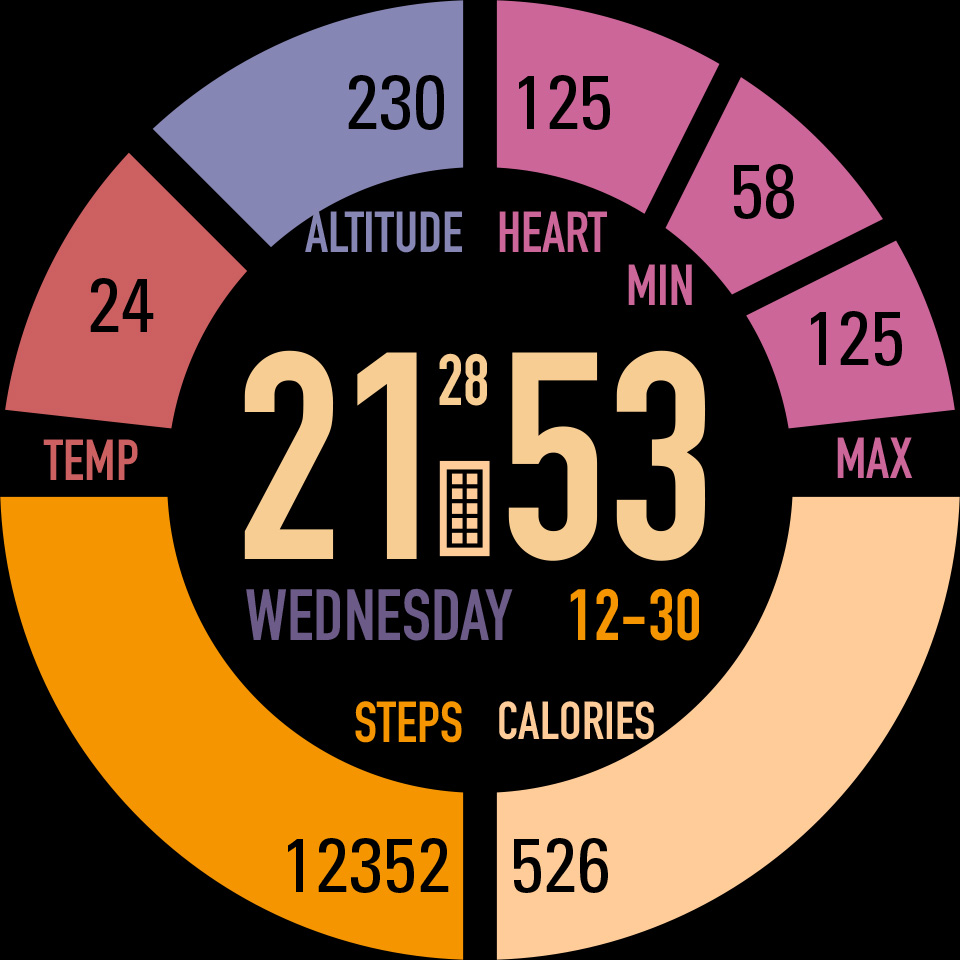 华为Huawei Watch GT/GT 2 46mm GT / GT 2 46mm手表表盘