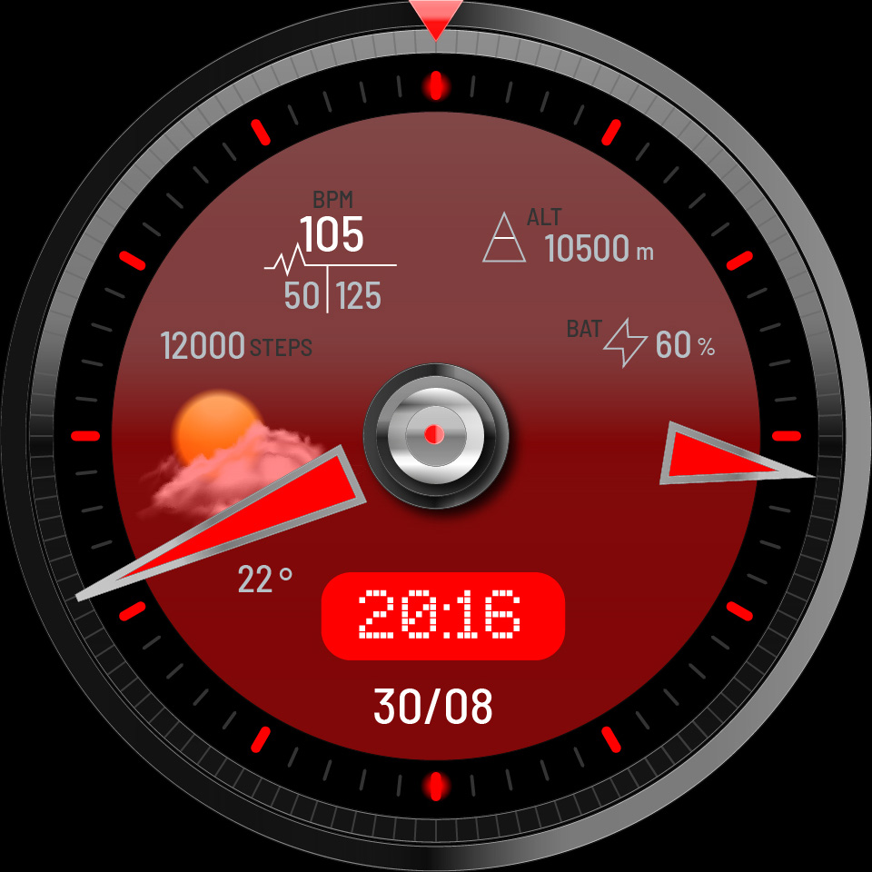 华为Huawei Watch GT/GT 2 46mm GT / GT 2 46mm手表表盘