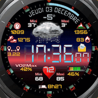 华为Huawei Watch GT/GT 2 46mm GT / GT 2 46mm手表表盘