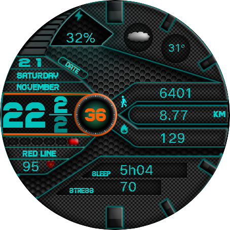 华为Huawei Watch GT/GT 2 46mm GT / GT 2 46mm手表表盘