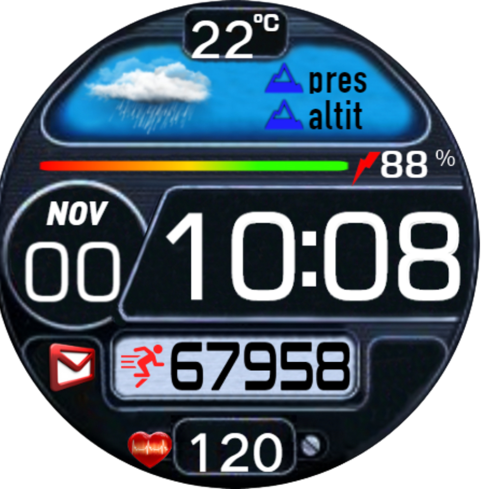 华为Huawei Watch GT/GT 2 46mm GT / GT 2 46mm手表表盘