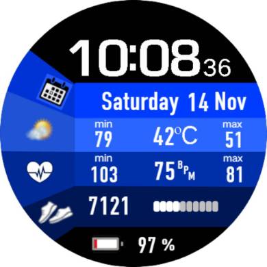 华为Huawei Watch GT/GT 2 46mm GT / GT 2 46mm手表表盘