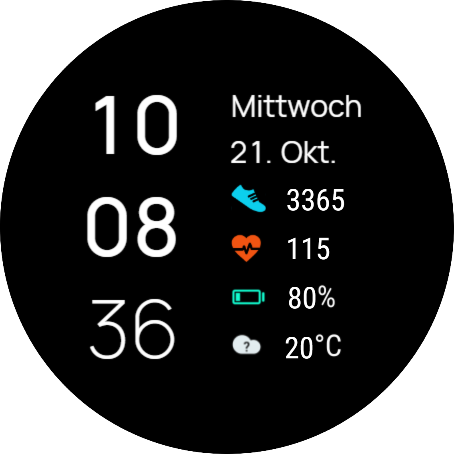 华为Huawei Watch GT/GT 2 46mm GT / GT 2 46mm手表表盘