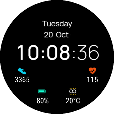 华为Huawei Watch GT/GT 2 46mm GT / GT 2 46mm手表表盘