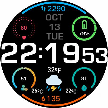 华为Huawei Watch GT/GT 2 46mm GT / GT 2 46mm手表表盘