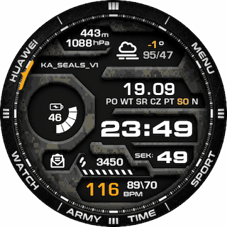 华为Huawei Watch GT/GT 2 46mm GT / GT 2 46mm手表表盘