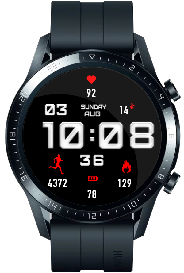 华为Huawei Watch GT/GT 2 46mm GT / GT 2 46mm手表表盘