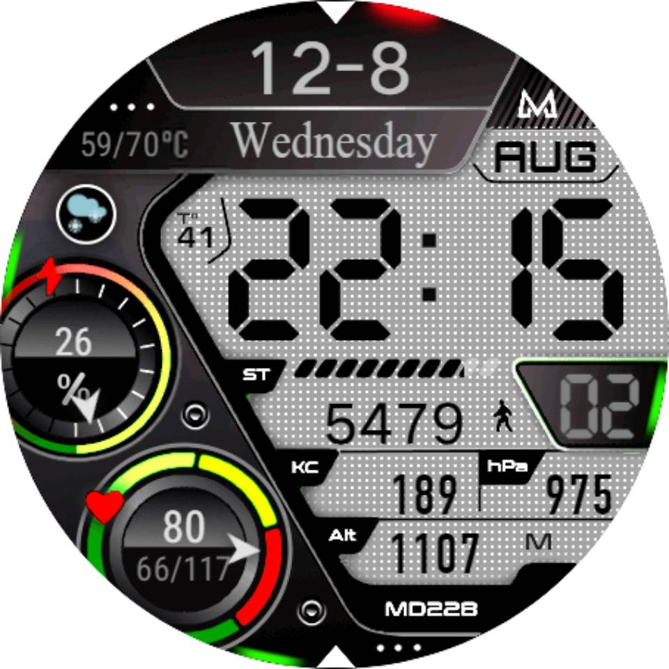 华为Huawei Watch GT/GT 2 46mm GT / GT 2 46mm手表表盘