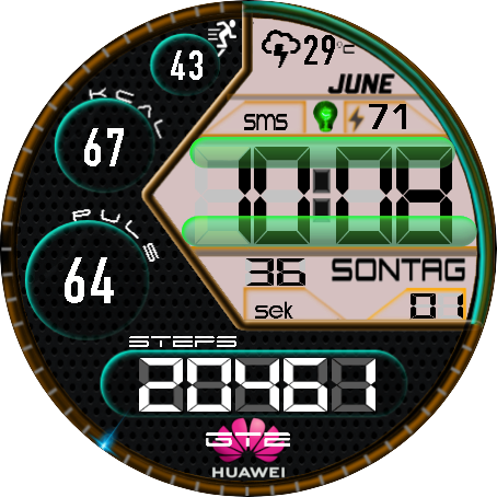 华为Huawei Watch GT/GT 2 46mm GT / GT 2 46mm手表表盘