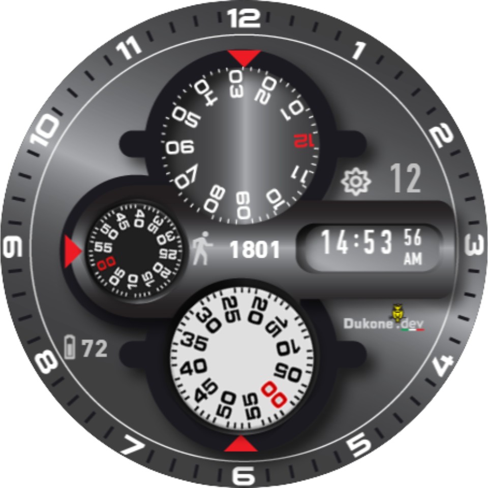 华为Huawei Watch GT/GT 2 46mm GT / GT 2 46mm手表表盘