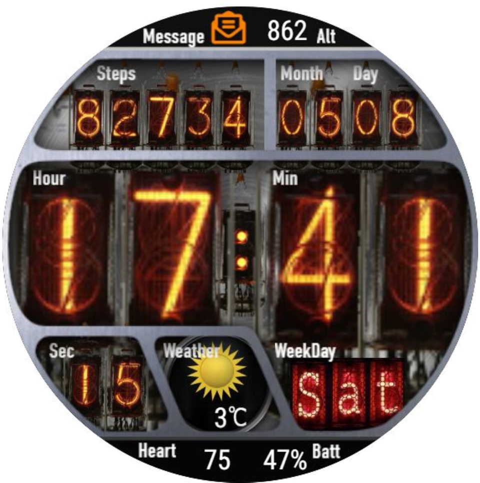 华为Huawei Watch GT/GT 2 46mm GT / GT 2 46mm手表表盘