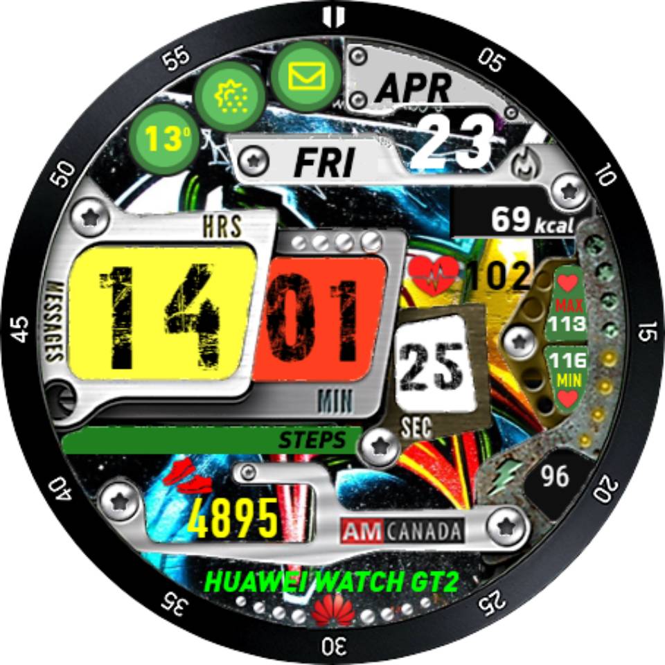 华为Huawei Watch GT/GT 2 46mm GT / GT 2 46mm手表表盘