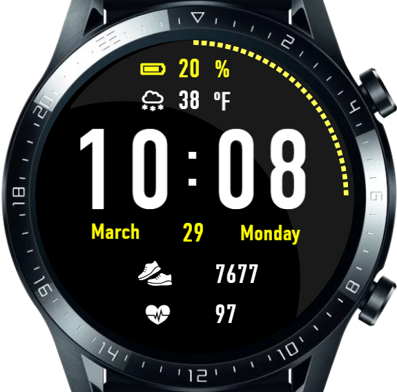 华为Huawei Watch GT/GT 2 46mm GT / GT 2 46mm手表表盘