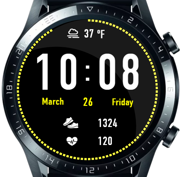 华为Huawei Watch GT/GT 2 46mm GT / GT 2 46mm手表表盘