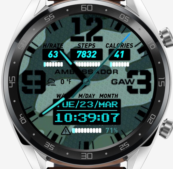 华为Huawei Watch GT/GT 2 46mm GT / GT 2 46mm手表表盘