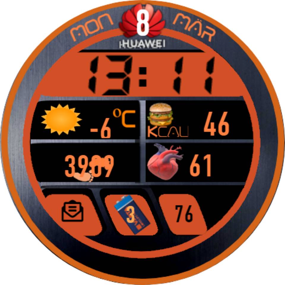 华为Huawei Watch GT/GT 2 46mm GT / GT 2 46mm手表表盘