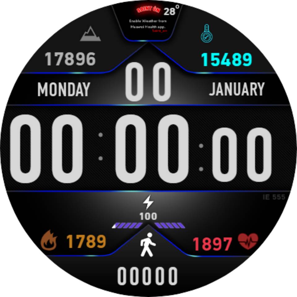 华为Huawei Watch GT/GT 2 46mm GT / GT 2 46mm手表表盘